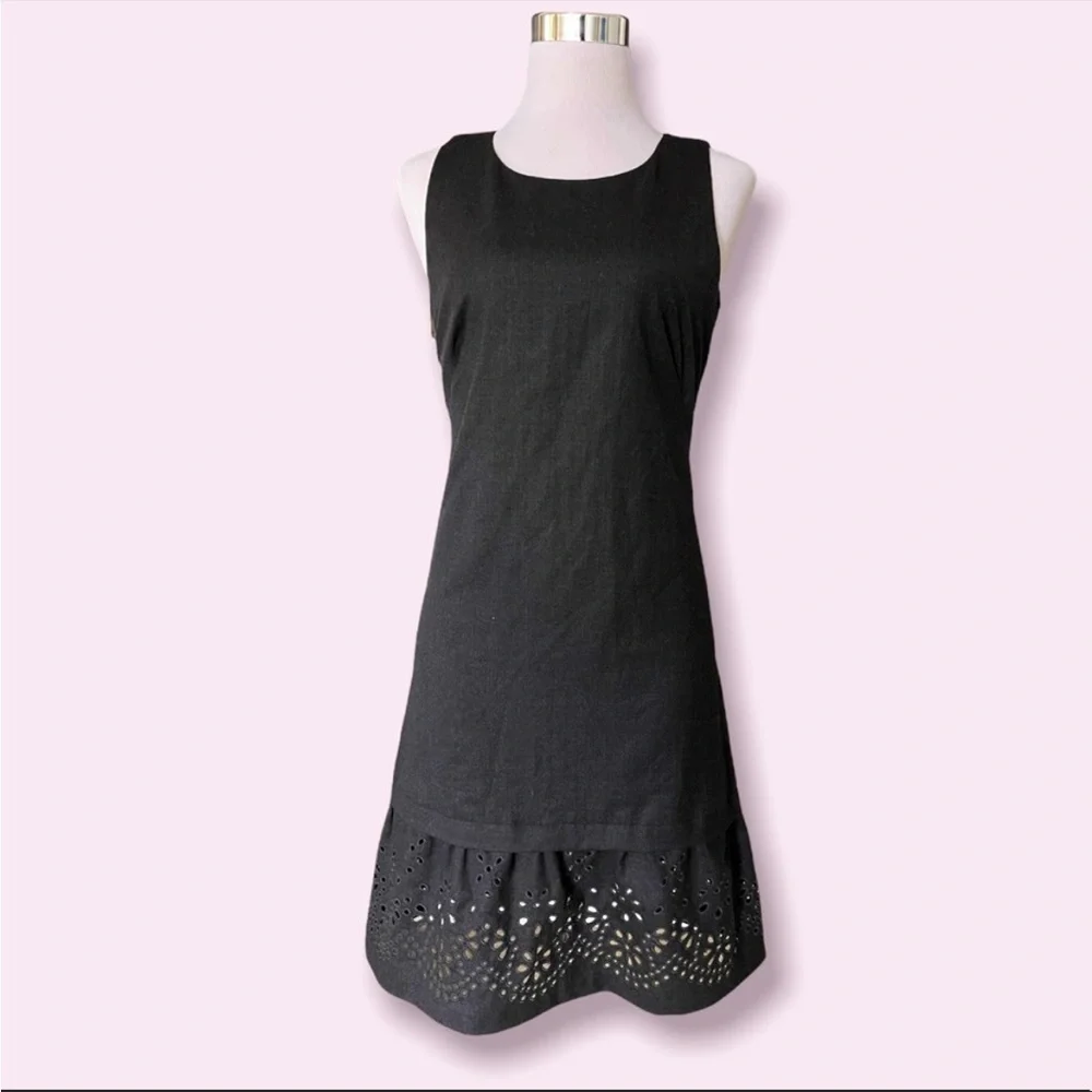 Rebecca Taylor wool blend sleeveless grey sheath dress‎ EUC